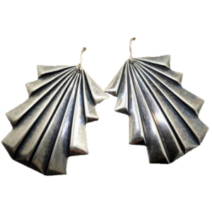 New with tag silver art deco earrings.